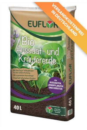Euflor Bio Aussaat- und Kräutererde 40 Liter Tragebeutel