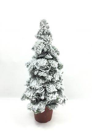 Weihnachtsbaum mit Schnee, Tannenbaum 40cm hoch, Weihnachtsdekoration