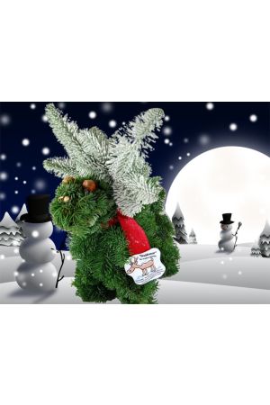 Waldemar der Weihnachtselch das Original !!!, aus echter Edeltanne, Weihnachtsdekoration